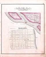 Township 8 South, Range 6 West, Kaskaskia, MIssissippi River, Randolph County 1875